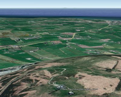 Kilkeel transmitter looking towards Snowdon over the Irish Sea